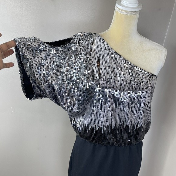 Friends Women One Should Sequin Black Dress Sz M - Picture 5 of 15